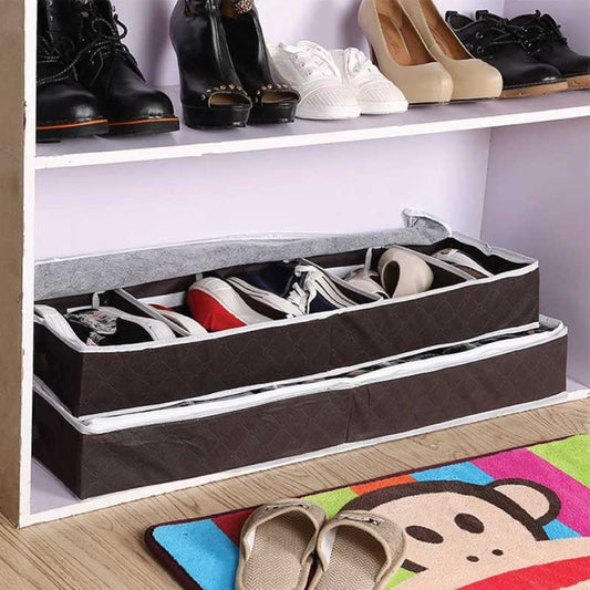 Portable Folding Under Bed Shoes Organiser / আন্ডার বেড শু অর্গানাইজার