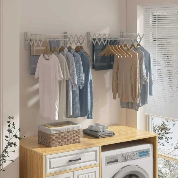Wall Mounted Clothes Drying Hanger / দেয়ালে লাগানো কাপড় শুকানোর স্ট্যান্ড