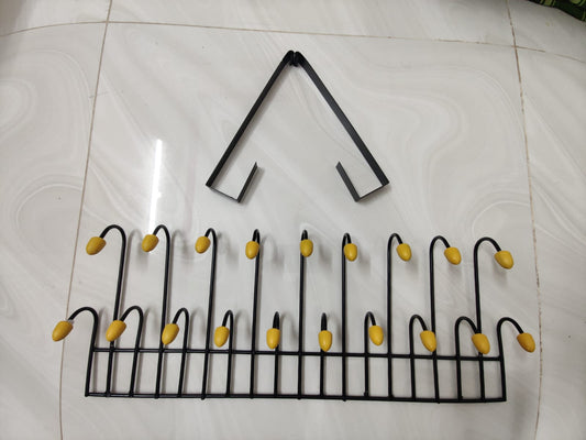 𝗢𝘃𝗲𝗿 𝗧𝗵𝗲 𝗗𝗼𝗼𝗿 𝟭𝟵-𝗛𝗼𝗼𝗸 𝗛𝗮𝗻𝗴𝗲𝗿 / দরজার ওপরে ঝুলানোর ১৯-হুকের হ্যাঙ্গার