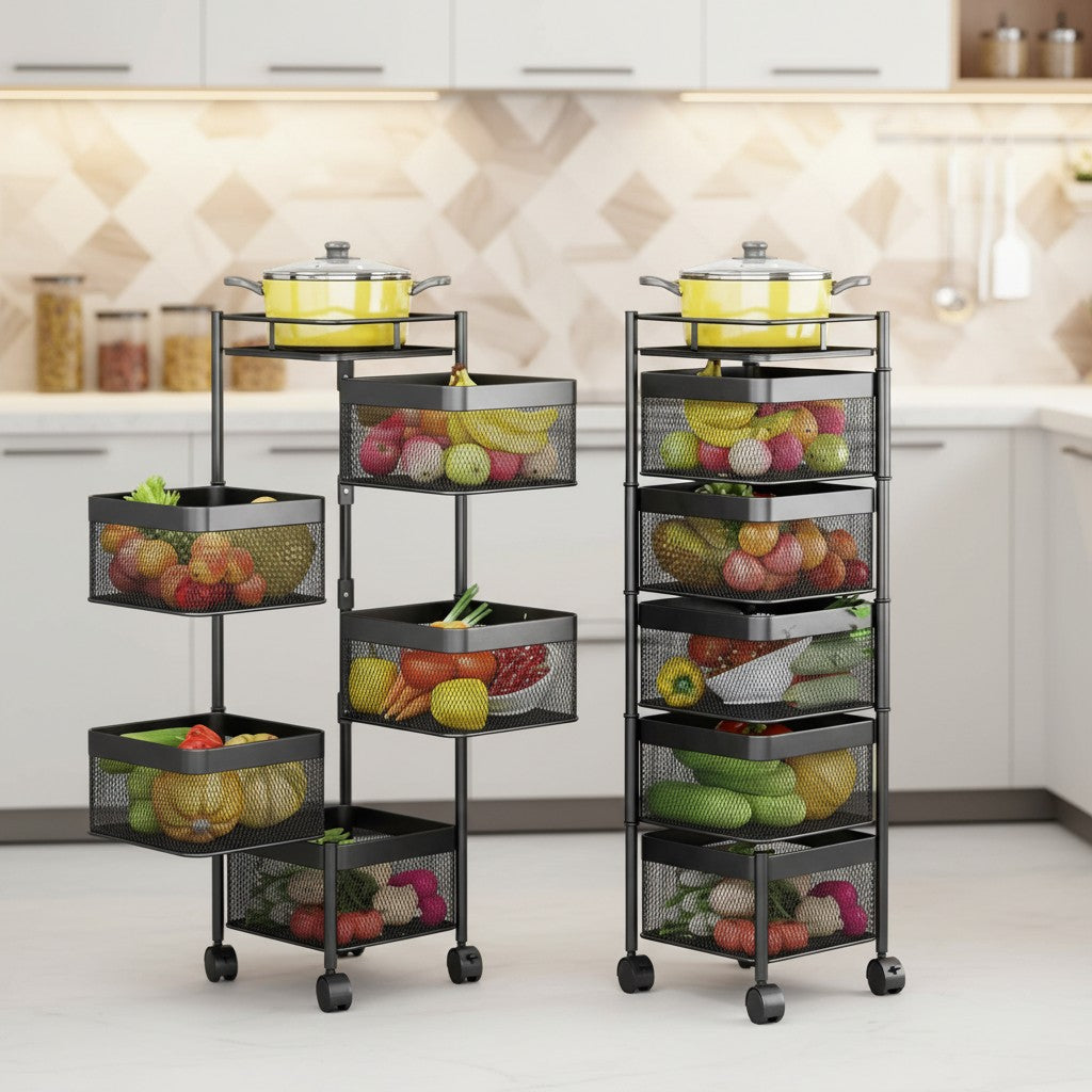 Kitchen Layered Rack 4 and 5 Layer Kitchen Rack / ৪ এবং ৫ - স্তরের কিচেন র্যাক – পসরা