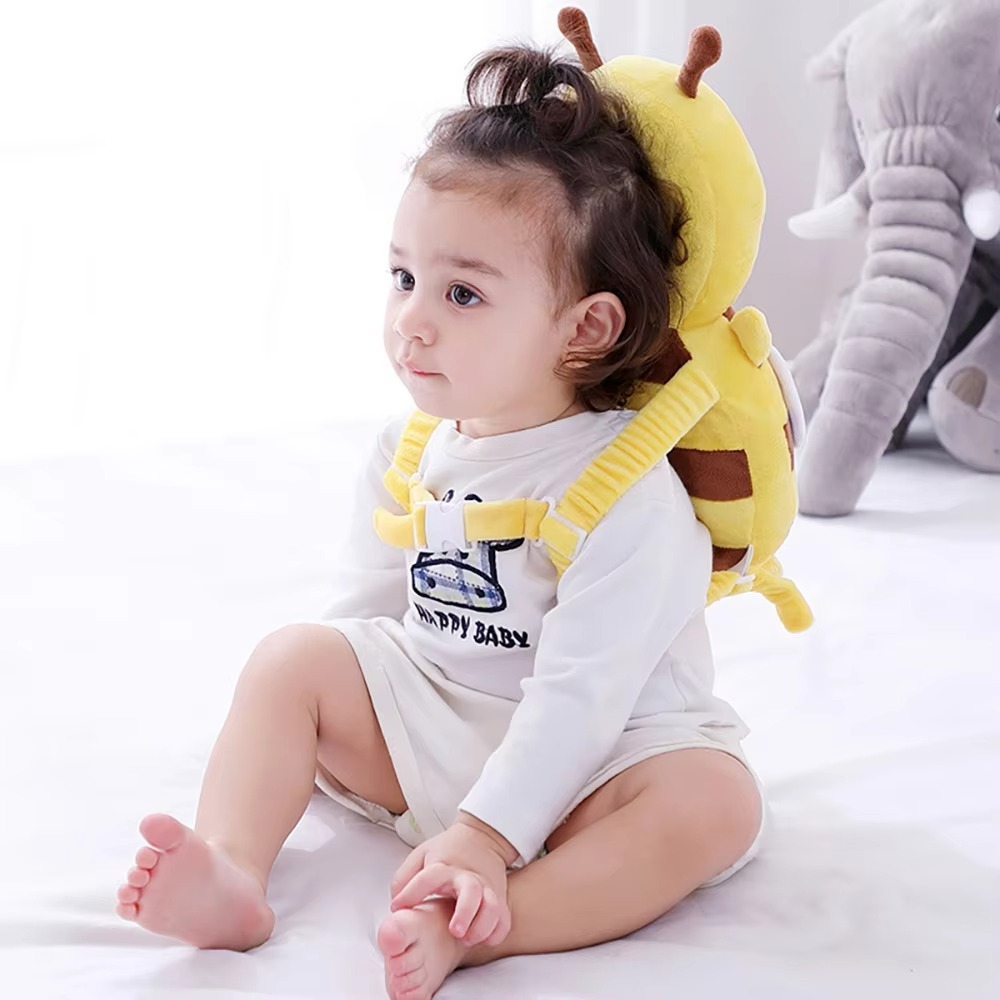 Baby Head Protector / Safety Backpack (Bee Design)