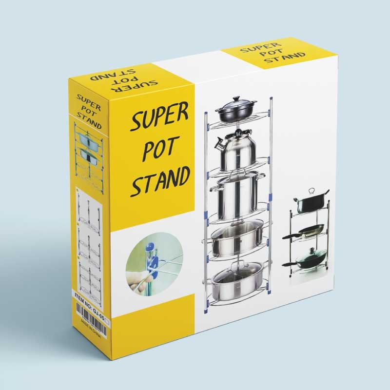 Super Pot Stand 5 Layer Kitchen Pot Organizer / কিচেন পট অর্গানাইজার