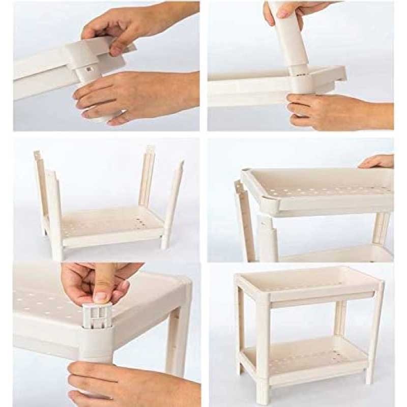 4 Tiers Rectangular Storage Rack / ৪ স্তরের স্টোরেজ র‍্যাক