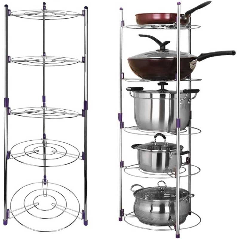 Super Pot Stand 5 Layer Kitchen Pot Organizer / কিচেন পট অর্গানাইজার