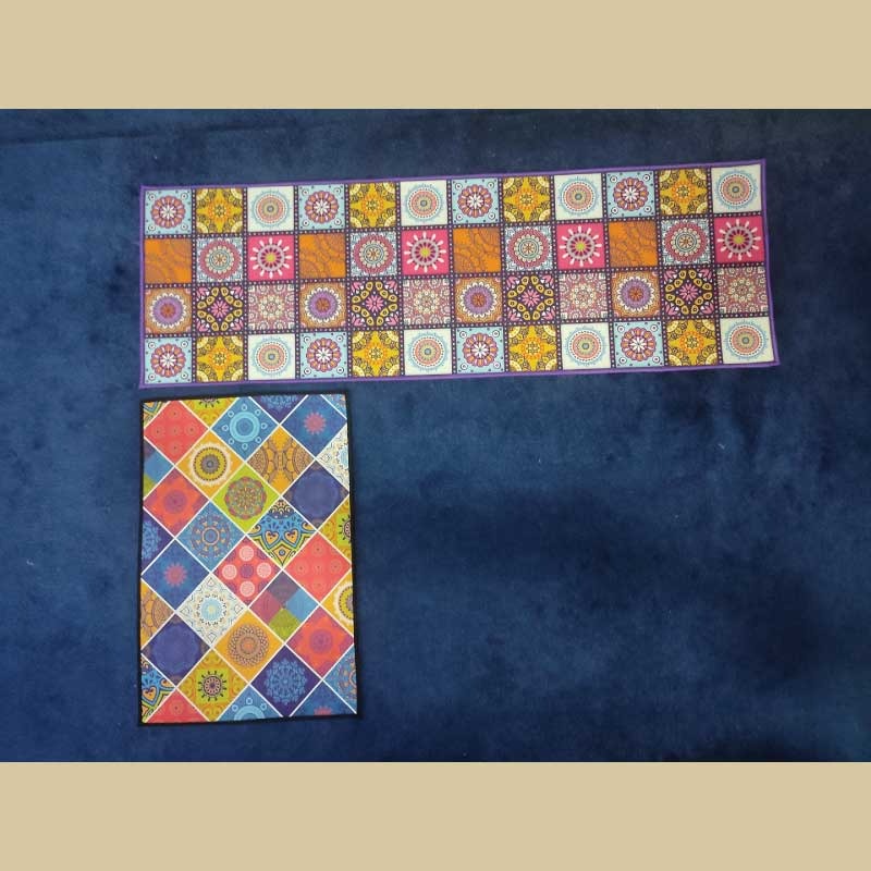 Carpet Set Kitchen Rugs Decoration ( 2 pcs Set ) / রান্নাঘরের কার্পেট সেট (২ পিস)