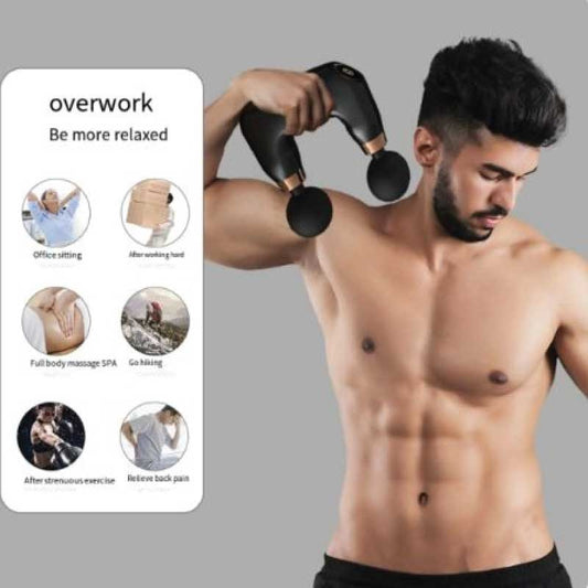 Double Headed Fascia Gun / ডাবল হেড ডিপ টিস্যু ম্যাসেজ গান