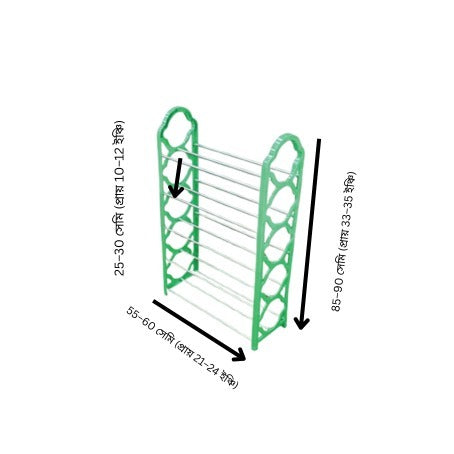 Ss 5 Layer Shoe Rack – 69 /  ৫ স্তরের জুতো র‌্যাক