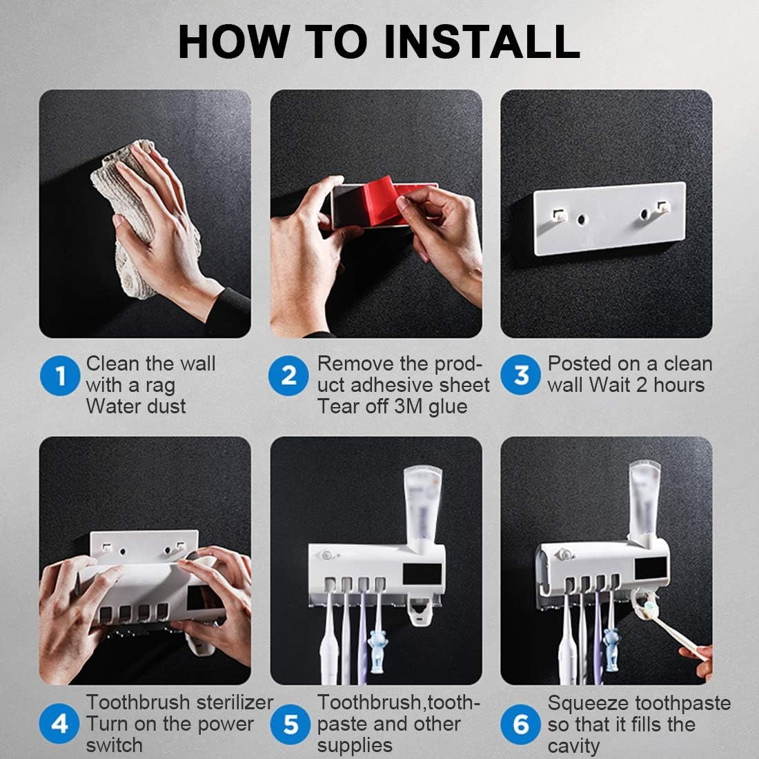 অটোমেটিক UV জীবাণুনাশক টুথব্রাশ হোল্ডার — সম্পূর্ণ হাইজেনিক ও স্মার্ট বাথরুম সলিউশন