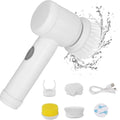 Rechargeable Electric Spin Scrubber 5 Brush Head set