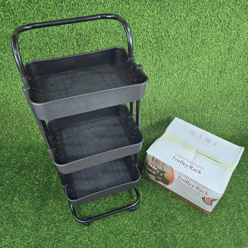 3 Layer Multipurpose Trolley Rack / ৩ স্তরের মাল্টিপারপাস ট্রলি র‍্যাক