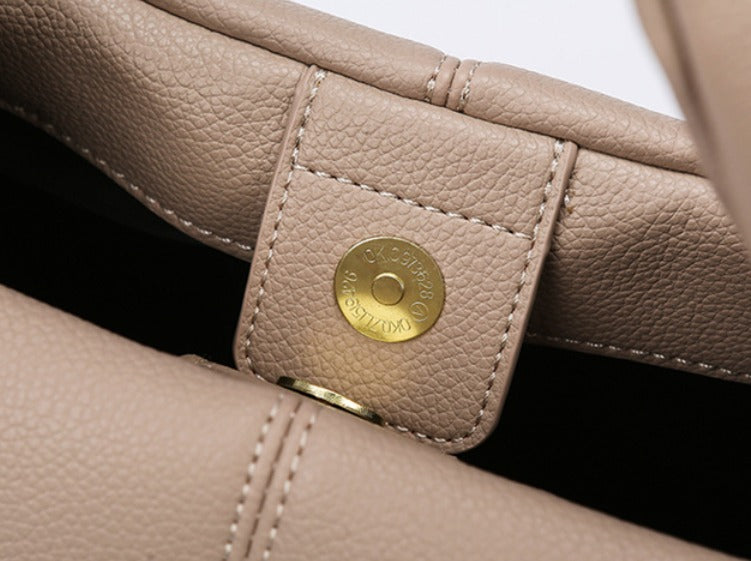 French Style PU Leather Dumpling Luxury Ladies Handbag