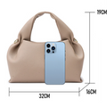 French Style PU Leather Dumpling Luxury Ladies Handbag