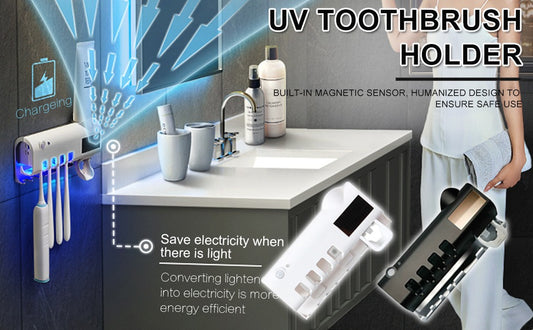 অটোমেটিক UV জীবাণুনাশক টুথব্রাশ হোল্ডার — সম্পূর্ণ হাইজেনিক ও স্মার্ট বাথরুম সলিউশন
