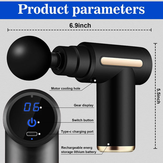 Massage Gun (Mini) / পোর্টেবল ম্যাসাজ গান