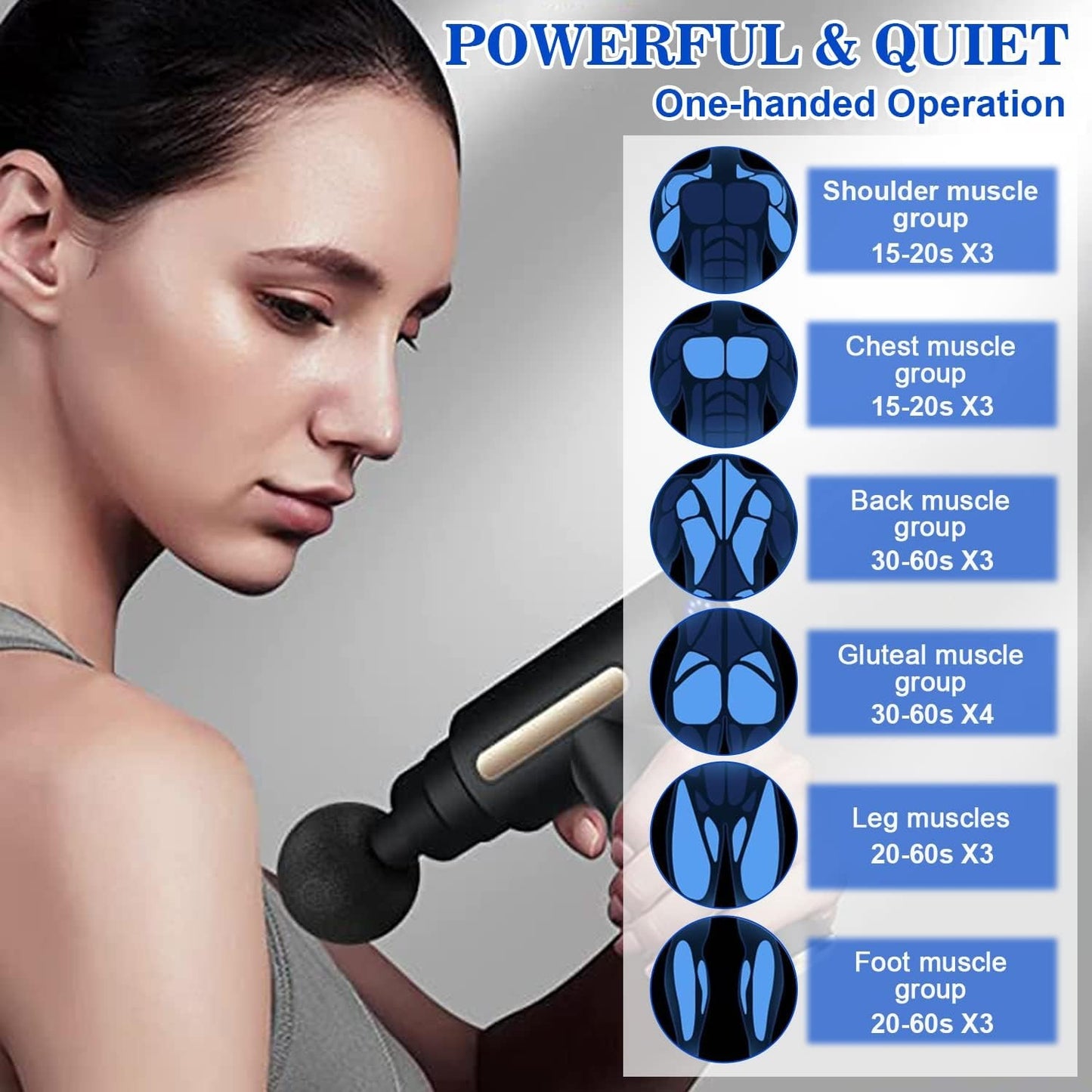 Massage Gun (Mini) / পোর্টেবল ম্যাসাজ গান