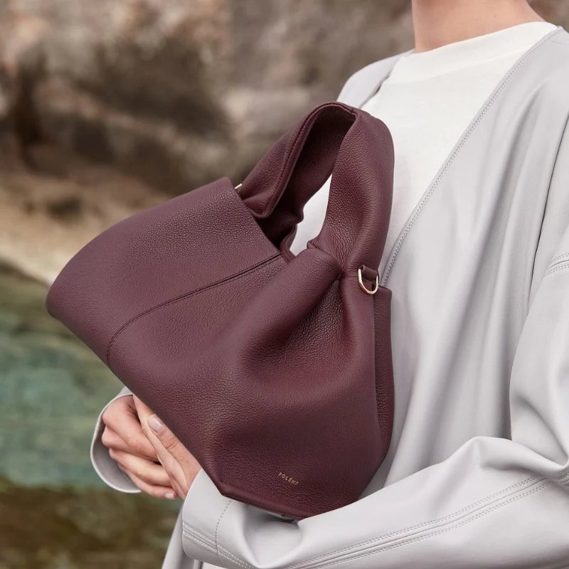 French Style PU Leather Dumpling Luxury Ladies Handbag