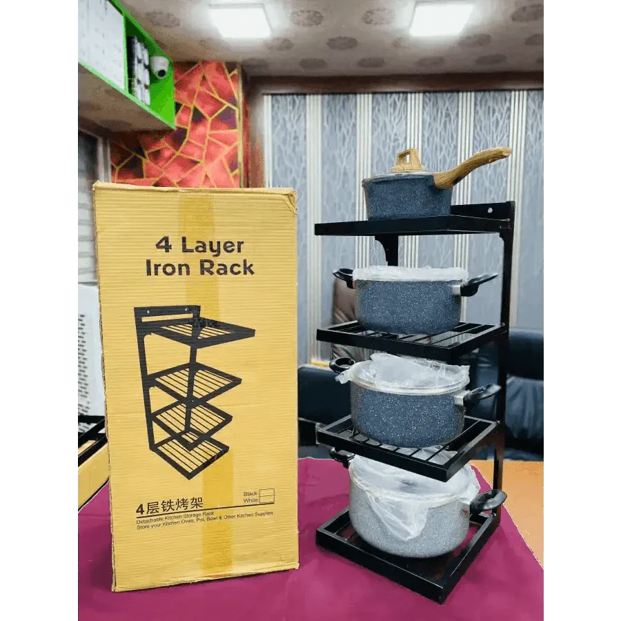 4 Layer Iron Rack / ৪ স্তরের লোহার র‍্যাক